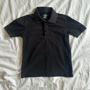 Kids Uniform Classic Black Polo Shirt, XS